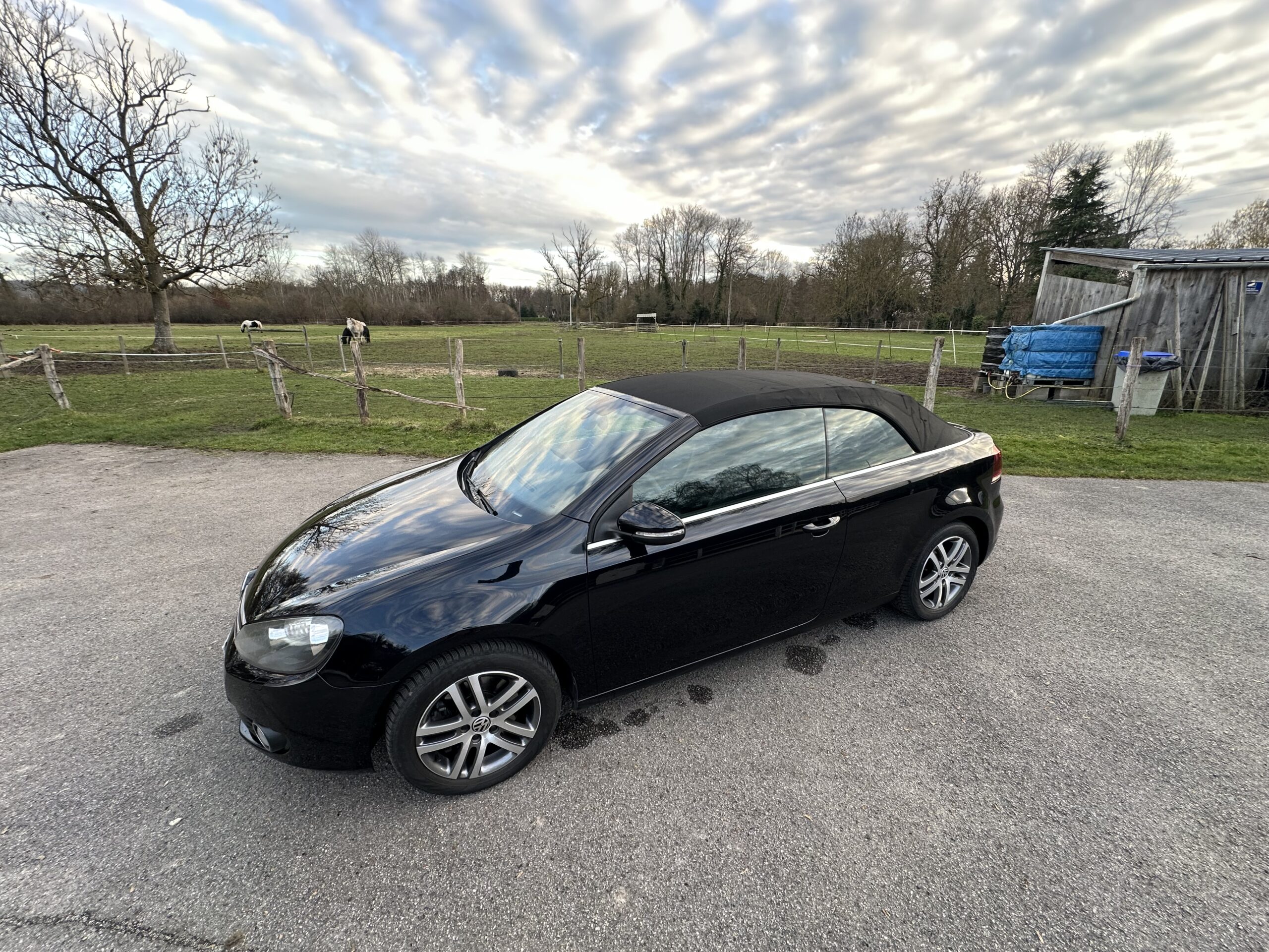 GOLF VI 1.4L TSI CABRIOLET 160 CH BVM6 NOIR CUIR-ALCANTARA NOIR 78500 KMS CRIT’AIR 1