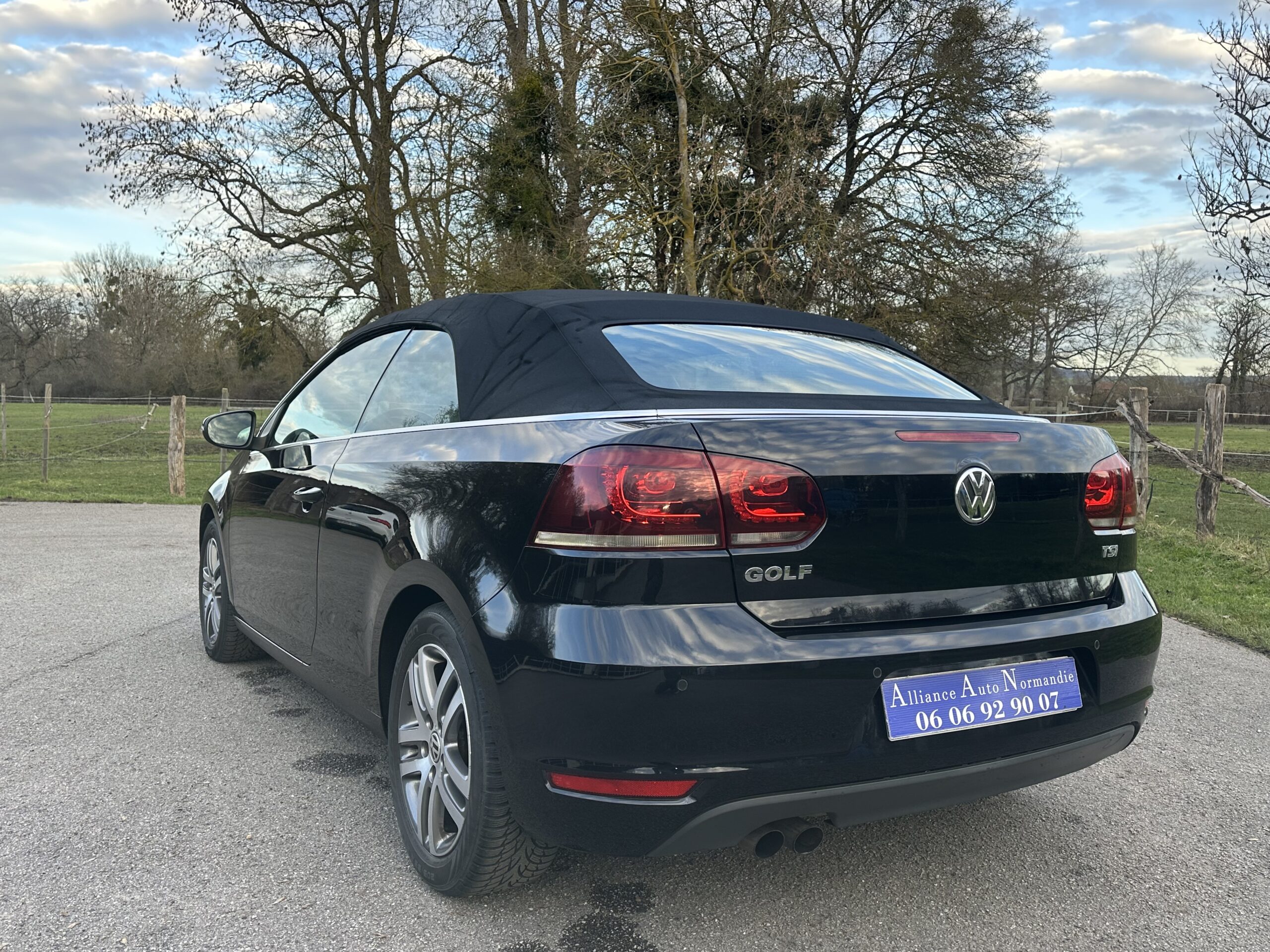 GOLF VI 1.4L TSI CABRIOLET 160 CH BVM6 NOIR CUIR-ALCANTARA NOIR 78500 KMS CRIT’AIR 1