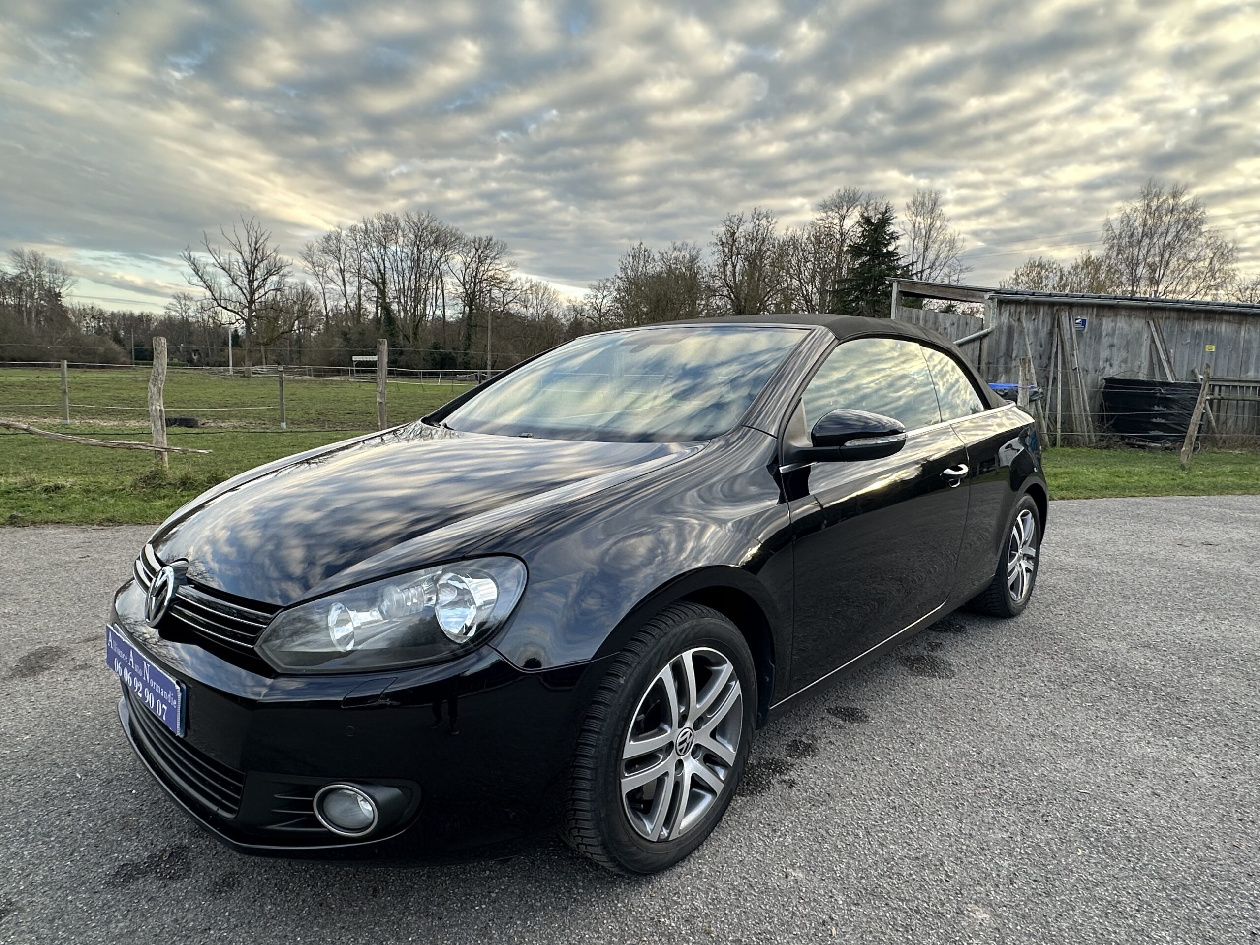 GOLF VI 1.4L TSI CABRIOLET 160 CH BVM6 NOIR CUIR-ALCANTARA NOIR 78500 KMS CRIT’AIR 1