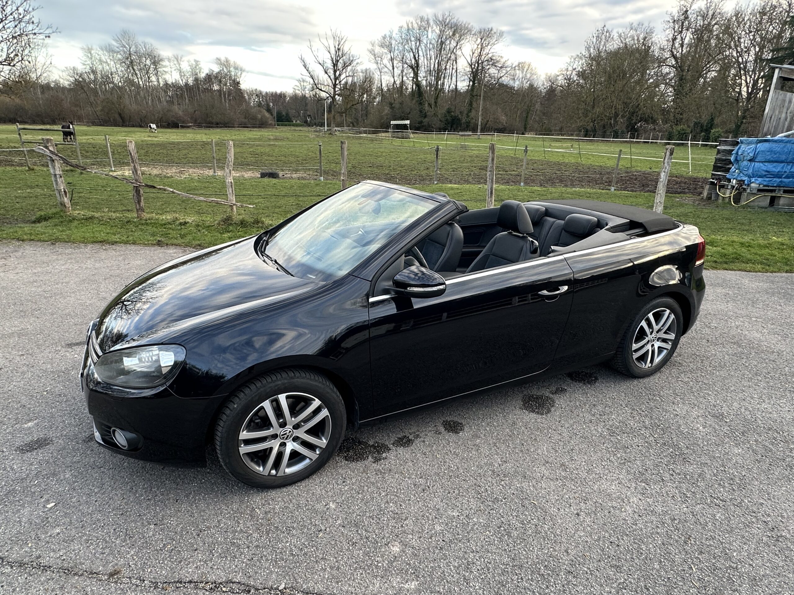 GOLF VI 1.4L TSI CABRIOLET 160 CH BVM6 NOIR CUIR-ALCANTARA NOIR 78500 KMS CRIT’AIR 1