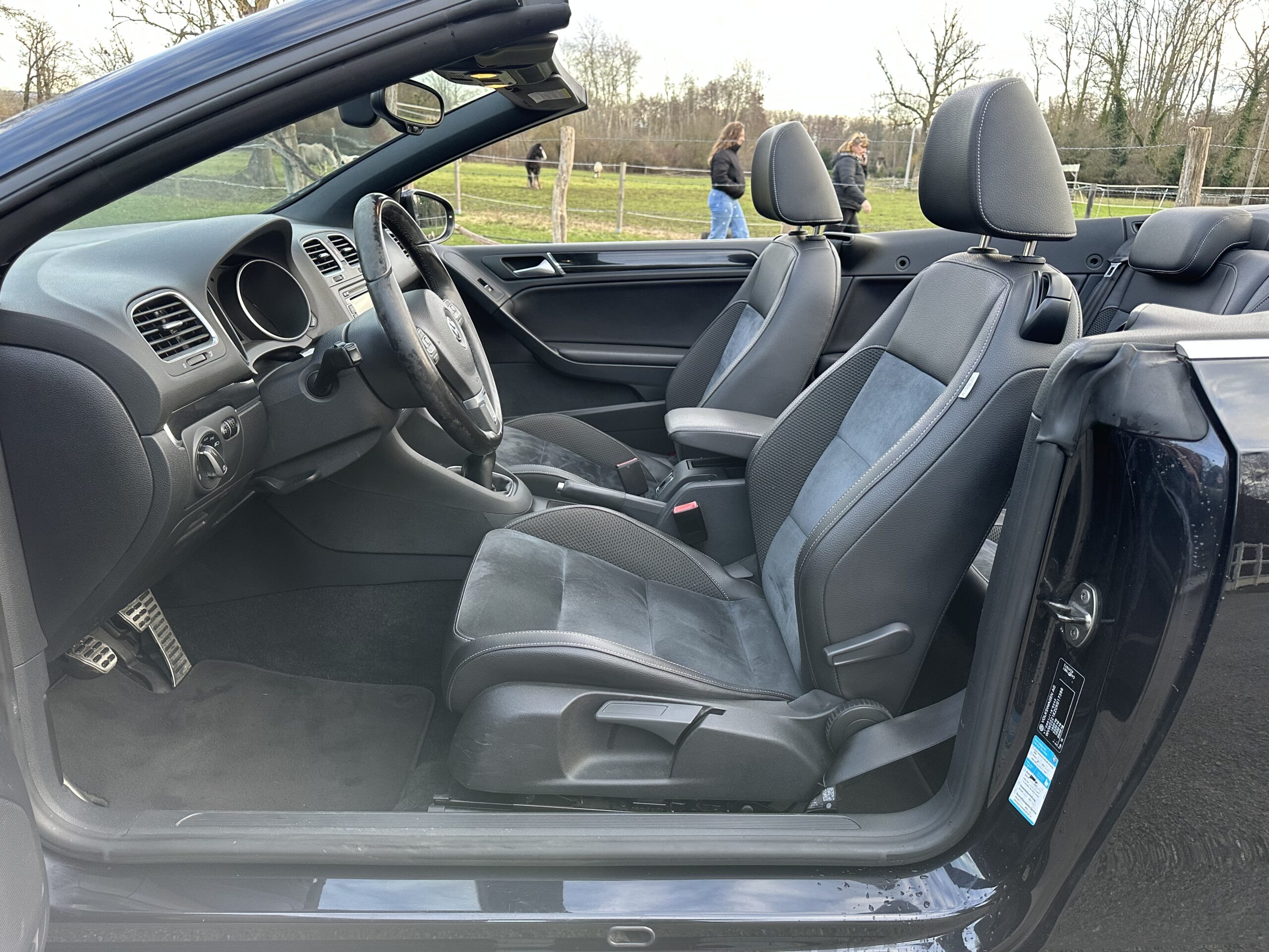 GOLF VI 1.4L TSI CABRIOLET 160 CH BVM6 NOIR CUIR-ALCANTARA NOIR 78500 KMS CRIT’AIR 1