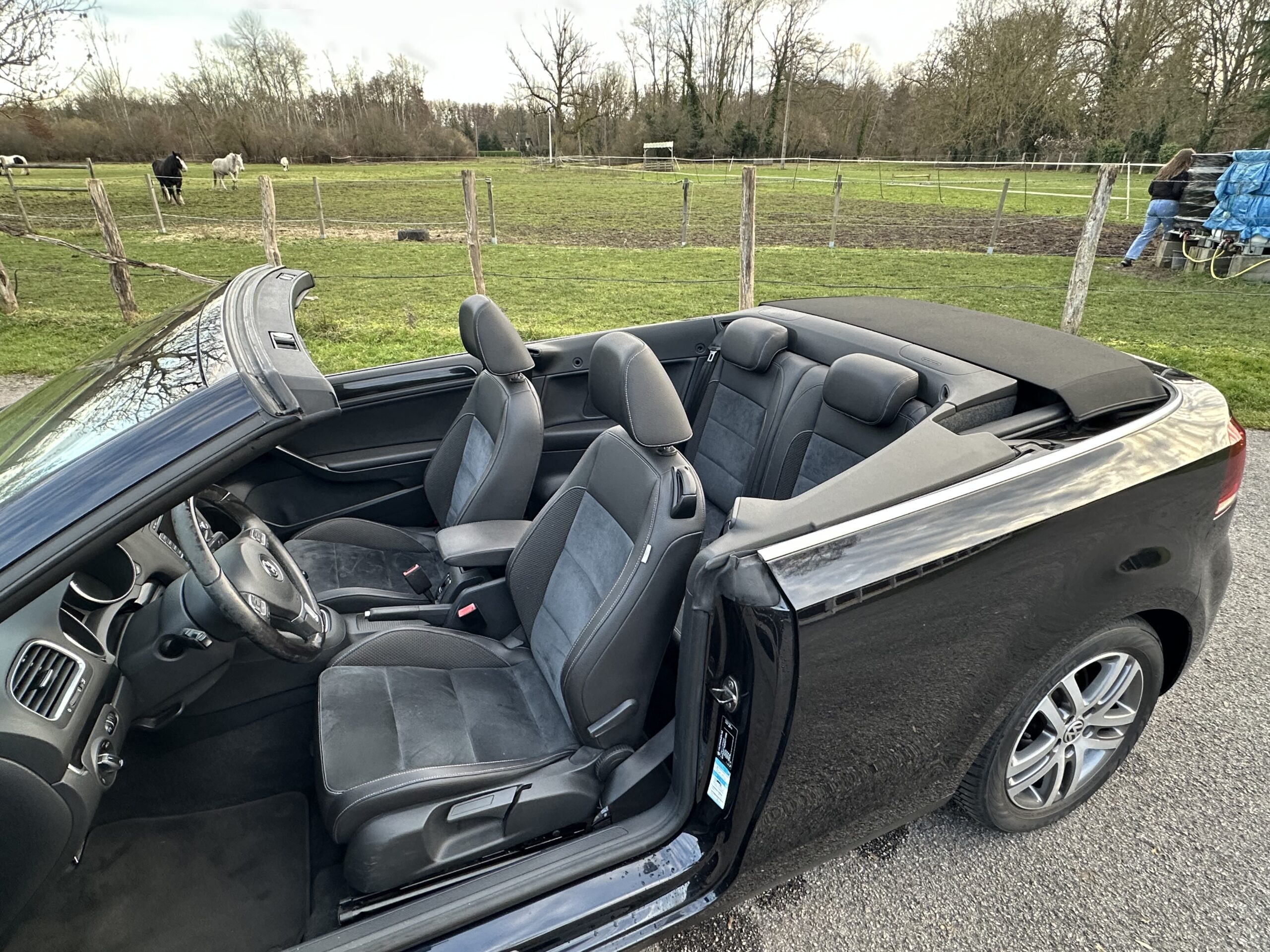 GOLF VI 1.4L TSI CABRIOLET 160 CH BVM6 NOIR CUIR-ALCANTARA NOIR 78500 KMS CRIT’AIR 1