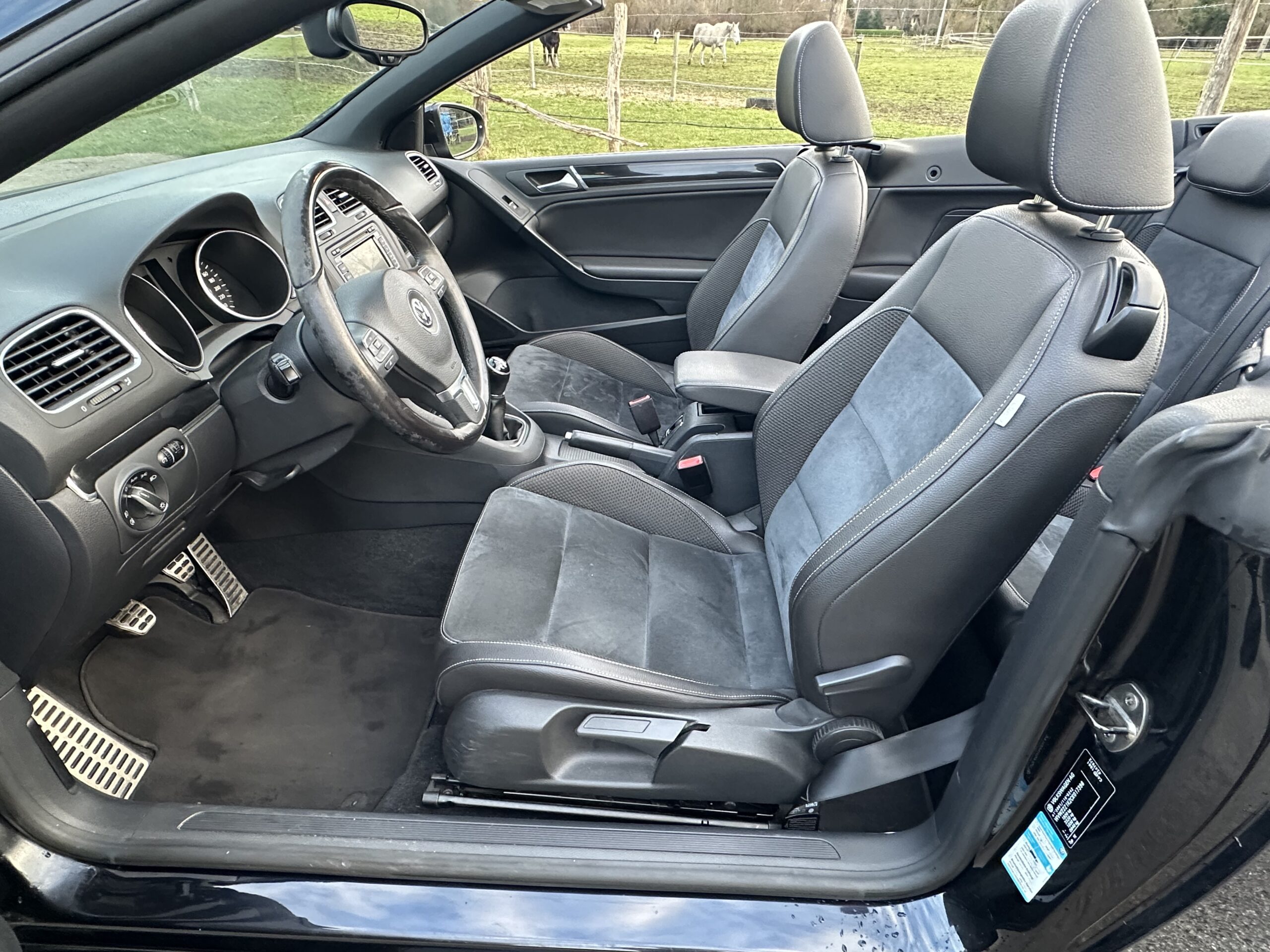 GOLF VI 1.4L TSI CABRIOLET 160 CH BVM6 NOIR CUIR-ALCANTARA NOIR 78500 KMS CRIT’AIR 1