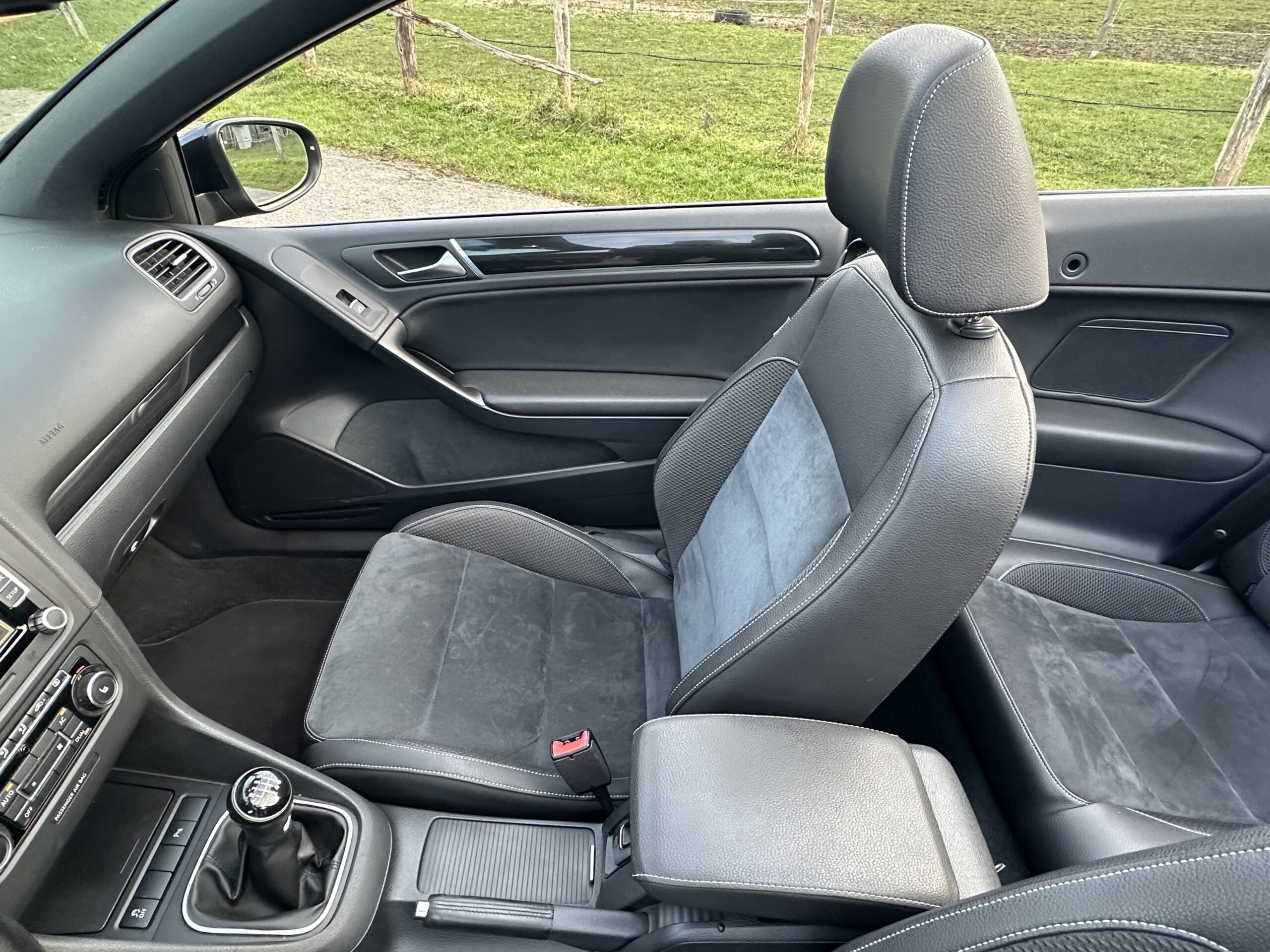 GOLF VI 1.4L TSI CABRIOLET 160 CH BVM6 NOIR CUIR-ALCANTARA NOIR 78500 KMS CRIT’AIR 1