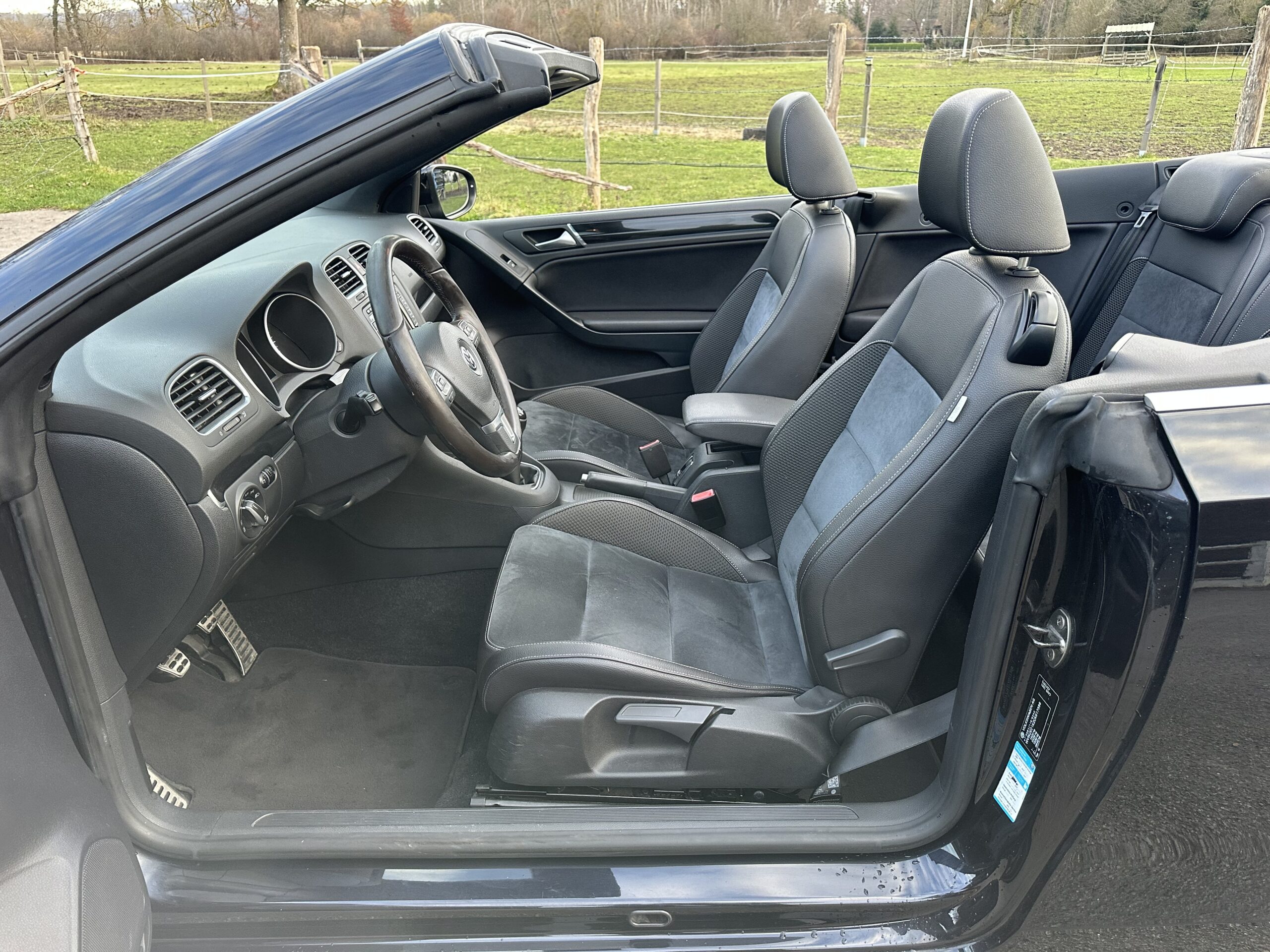 GOLF VI 1.4L TSI CABRIOLET 160 CH BVM6 NOIR CUIR-ALCANTARA NOIR 78500 KMS CRIT’AIR 1