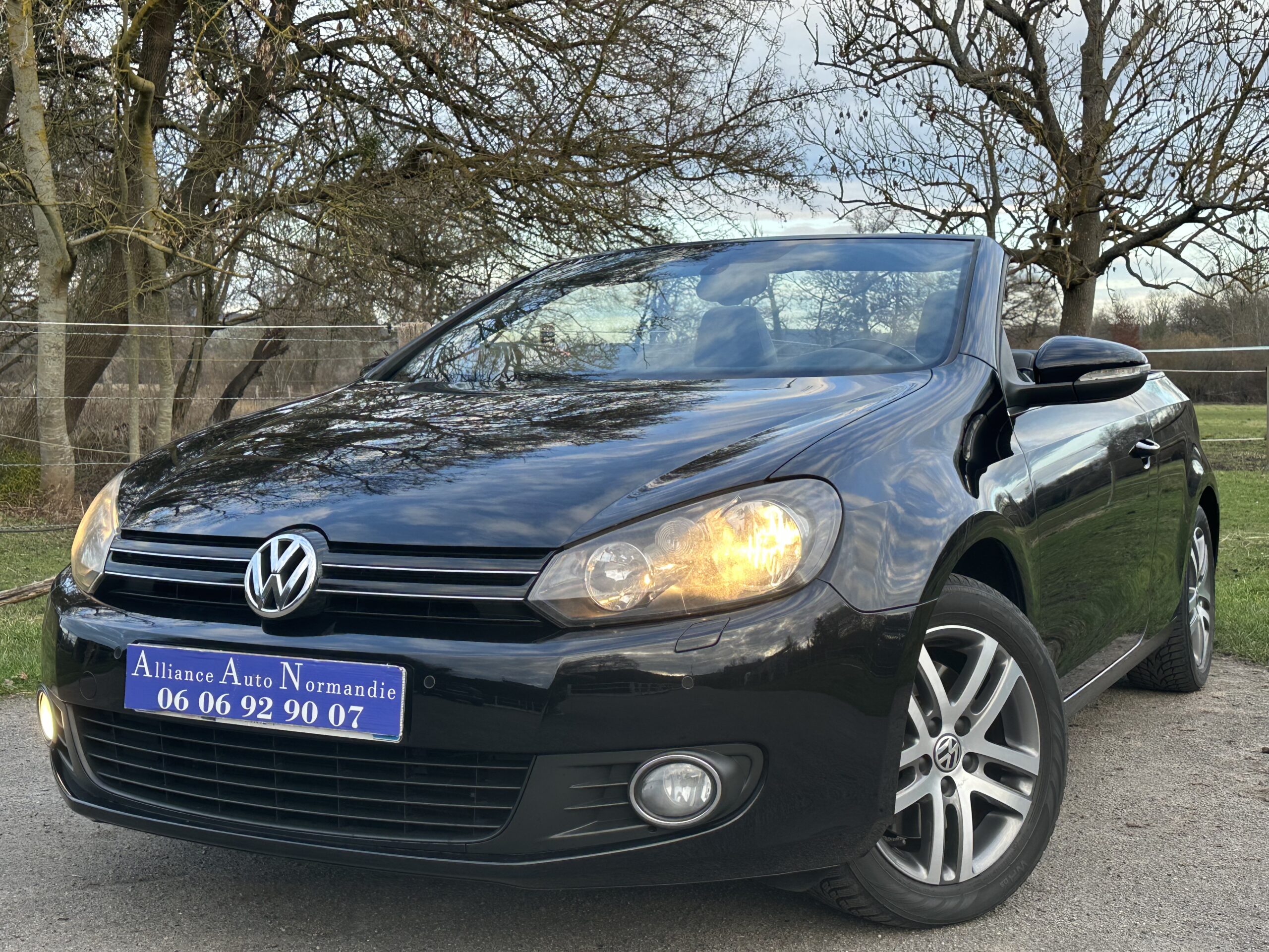 GOLF VI 1.4L TSI CABRIOLET 160 CH BVM6 NOIR CUIR-ALCANTARA NOIR 78500 KMS CRIT’AIR 1