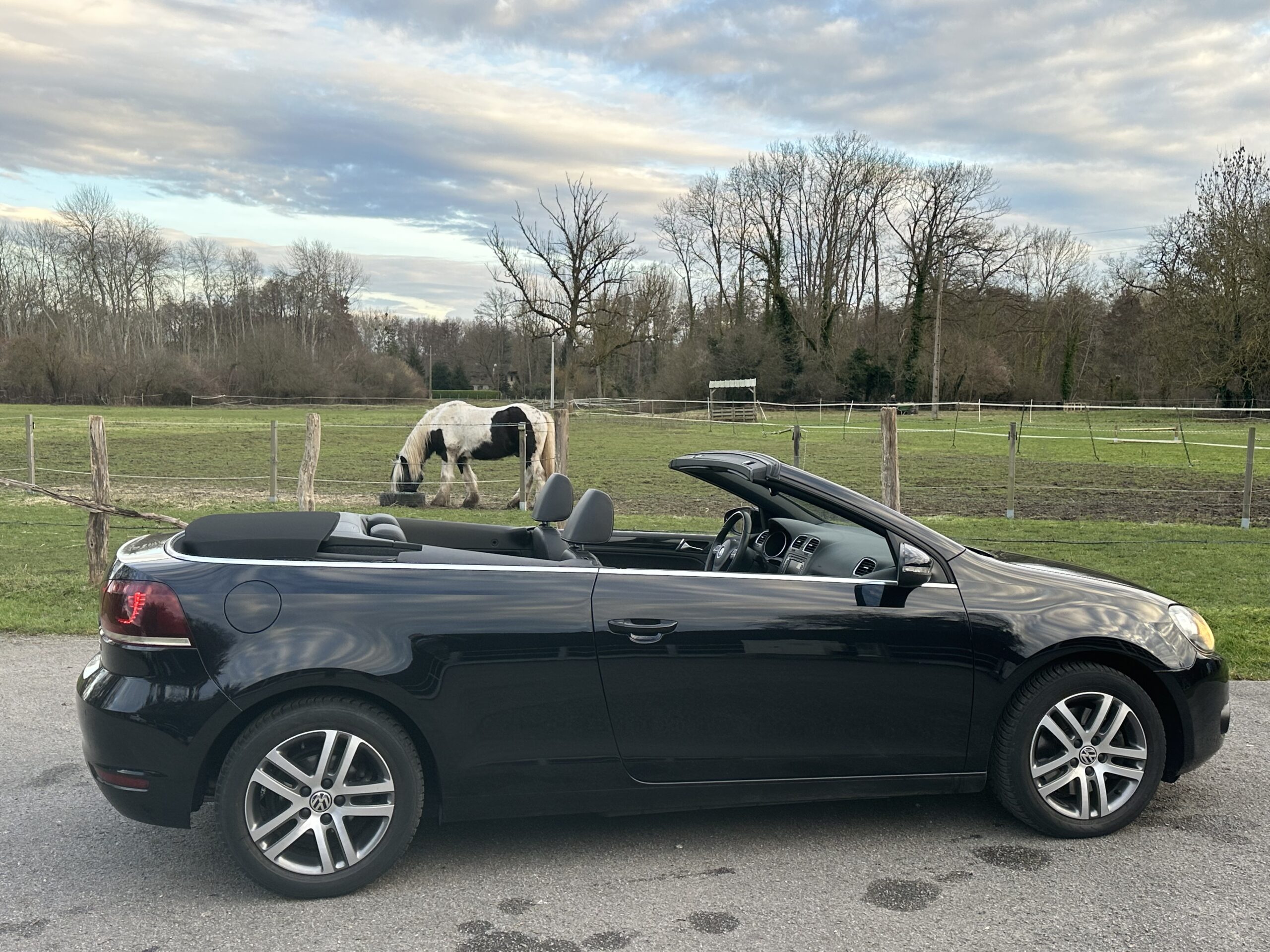 GOLF VI 1.4L TSI CABRIOLET 160 CH BVM6 NOIR CUIR-ALCANTARA NOIR 78500 KMS CRIT’AIR 1