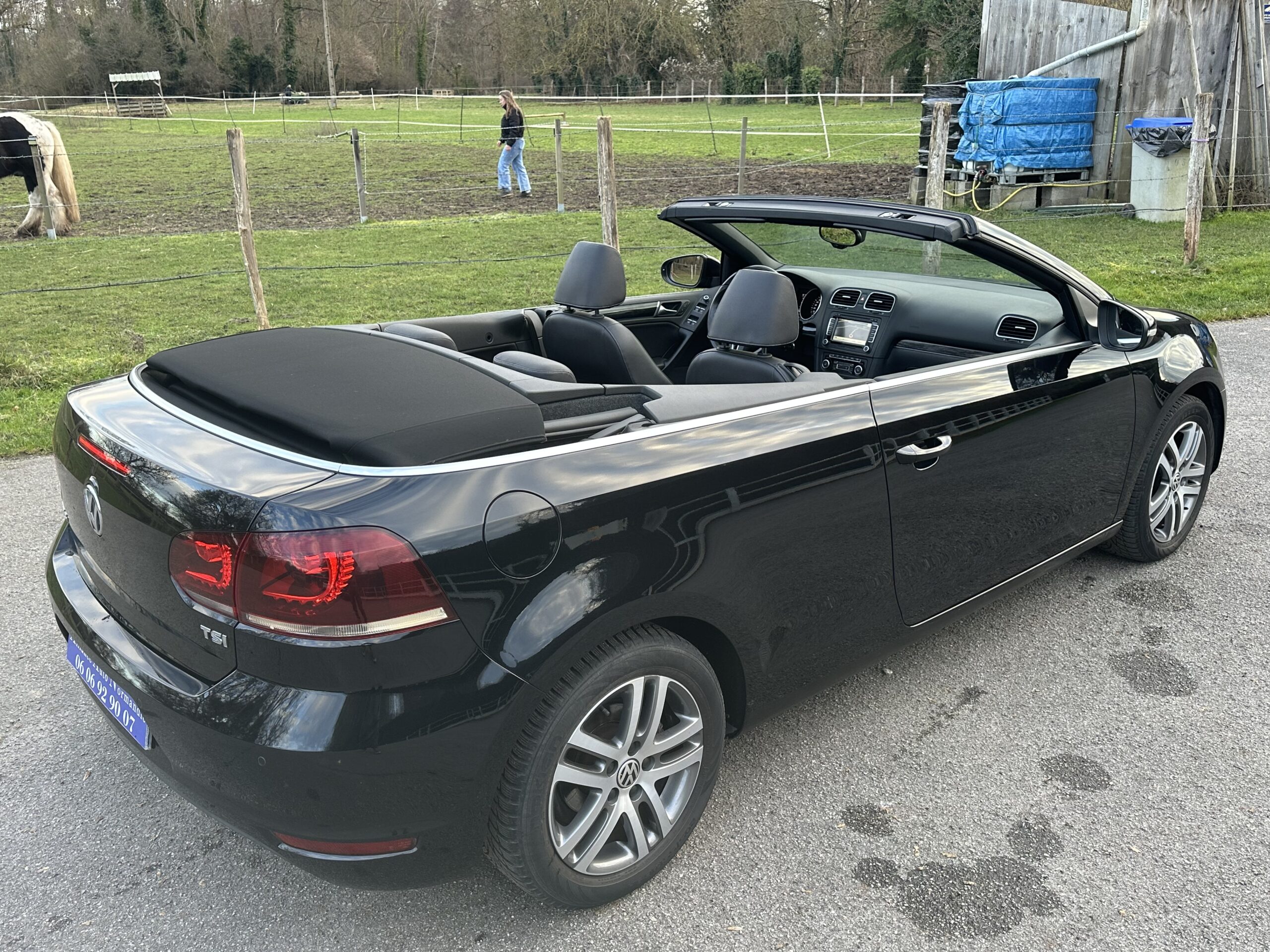 GOLF VI 1.4L TSI CABRIOLET 160 CH BVM6 NOIR CUIR-ALCANTARA NOIR 78500 KMS CRIT’AIR 1