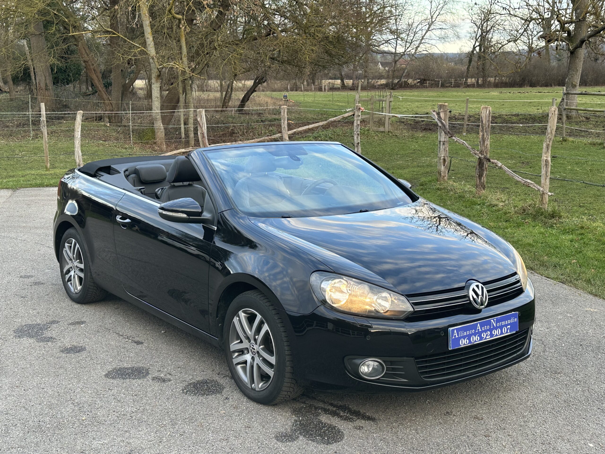 GOLF VI 1.4L TSI CABRIOLET 160 CH BVM6 NOIR CUIR-ALCANTARA NOIR 78500 KMS CRIT’AIR 1