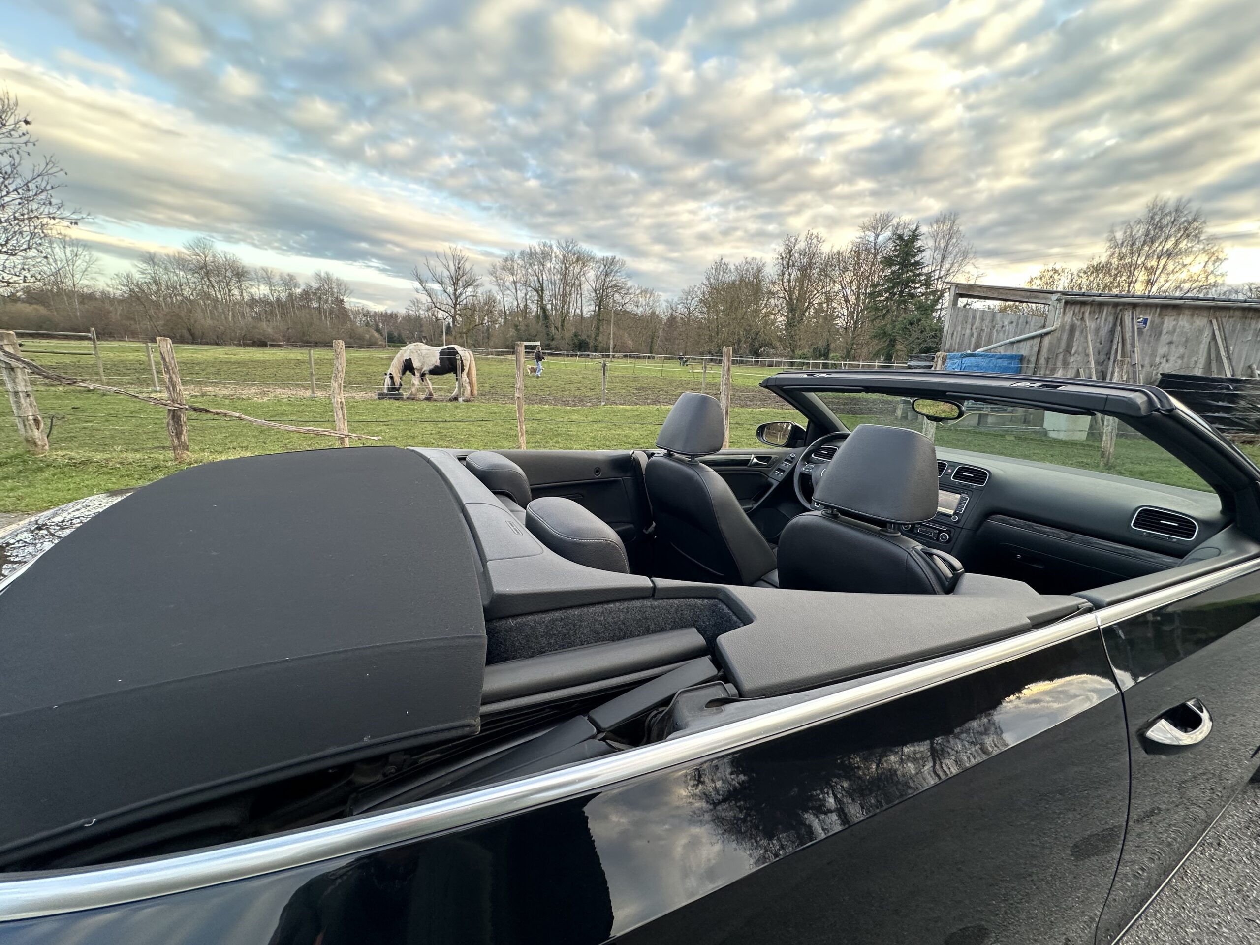 GOLF VI 1.4L TSI CABRIOLET 160 CH BVM6 NOIR CUIR-ALCANTARA NOIR 78500 KMS CRIT’AIR 1