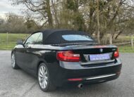 BMW 218 I CABRIOLET 136 CH NOIR CUIR NOIR BOITE SEPTRONIQUE 8 NOIR/CUIR NOIR