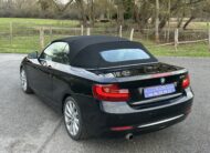 BMW 218 I CABRIOLET 136 CH NOIR CUIR NOIR BOITE SEPTRONIQUE 8 NOIR/CUIR NOIR