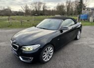 BMW 218 I CABRIOLET 136 CH NOIR CUIR NOIR BOITE SEPTRONIQUE 8 NOIR/CUIR NOIR
