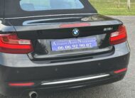 BMW 218 I CABRIOLET 136 CH NOIR CUIR NOIR BOITE SEPTRONIQUE 8 NOIR/CUIR NOIR