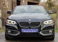 BMW 218 I CABRIOLET 136 CH NOIR CUIR NOIR BOITE SEPTRONIQUE 8 NOIR/CUIR NOIR