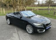 BMW 218 I CABRIOLET 136 CH NOIR CUIR NOIR BOITE SEPTRONIQUE 8 NOIR/CUIR NOIR