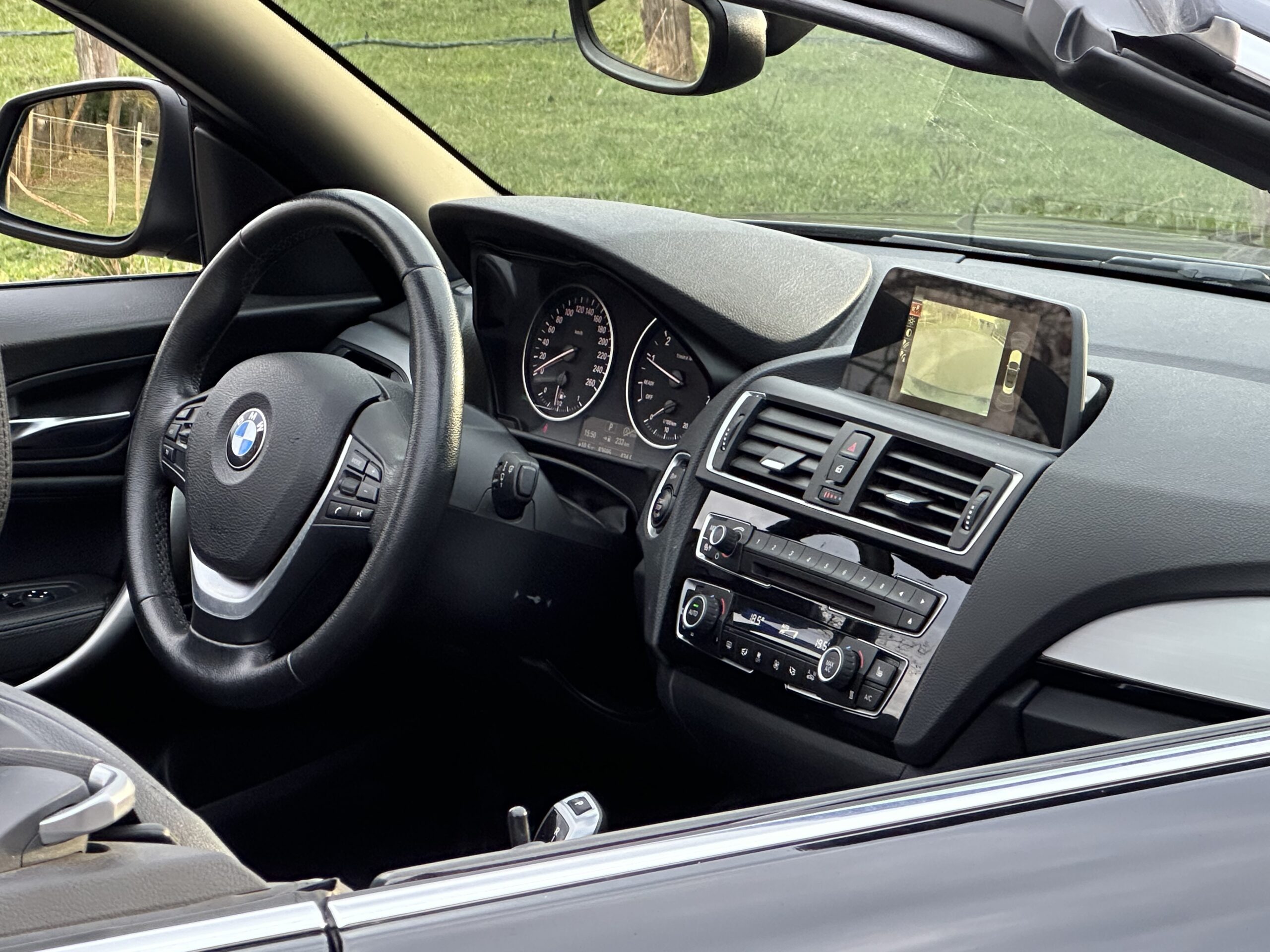 BMW 218 I CABRIOLET 136 CH NOIR CUIR NOIR BOITE SEPTRONIQUE 8 NOIR/CUIR NOIR